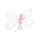 Kinkiety dziecięce - Milagro Kinkiet MOTYL 2 PINK 1xE27 MLP3931 - product 1