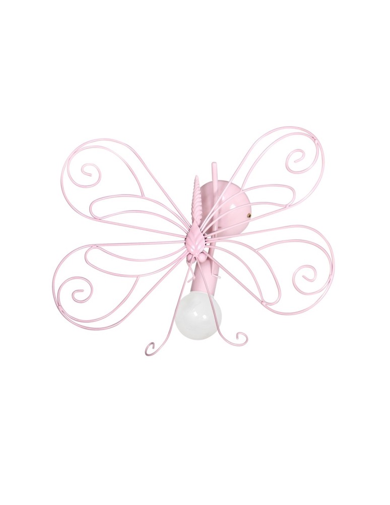 Milagro Kinkiet MOTYL 2 PINK 1xE27 MLP3931