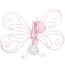 Kinkiety dziecięce - Milagro Kinkiet MOTYL 2 PINK 1xE27 MLP3931 - product 2
