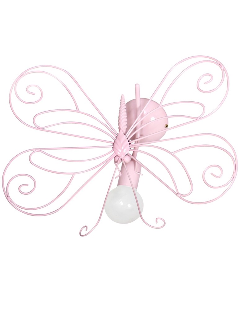 Milagro Kinkiet MOTYL 2 PINK 1xE27 MLP3931