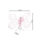 Kinkiety dziecięce - Milagro Kinkiet MOTYL 2 PINK 1xE27 MLP3931 - product 7
