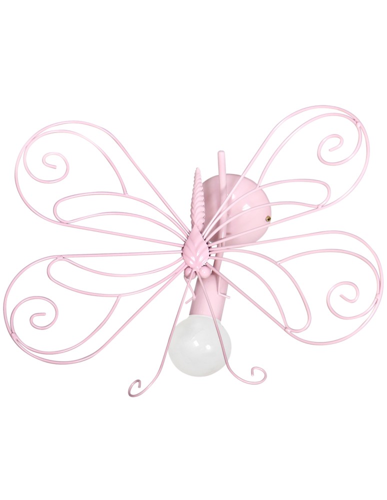 Milagro Kinkiet MOTYL 2 PINK 1xE27 MLP3931