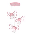 Lampy wiszące dziecięce - Milagro Lampa Wisząca EMMA PINK 3xE27 MLP1040 - product 1