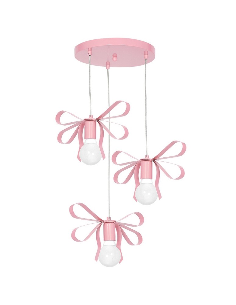 Milagro Lampa Wisząca EMMA PINK 3xE27 MLP1040
