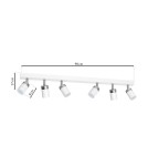 Lampy sufitowe regulowane - spoty - Milagro Lampa sufitowa JOKER WHITE 6xGU10 MLP908 - product 7