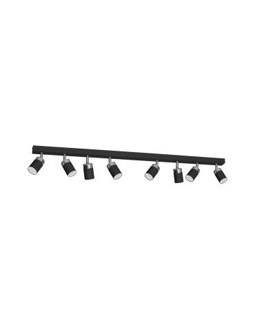 Milagro Lampa sufitowa JOKER BLACK 8xGU10 MLP9482
