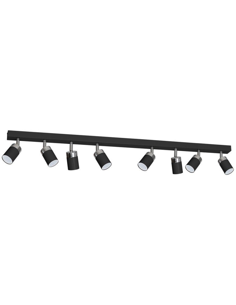 Milagro Lampa sufitowa JOKER BLACK 8xGU10 MLP9482 Milagro Lampa sufitowa JOKER BLACK 8xGU10 MLP9482