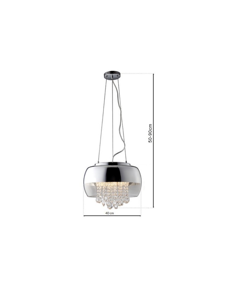 Milagro Lampa Wisząca LUNA 3xE14 LED ML3801 Milagro Lampa Wisząca LUNA 3xE14 LED ML3801