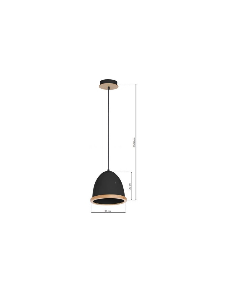 Milagro Lampa wisząca STUDIO BLACK 1xE27 MLP8852 Milagro Lampa wisząca STUDIO BLACK 1xE27 MLP8852