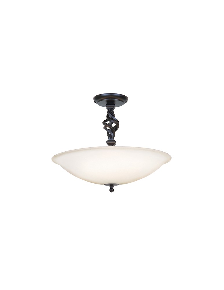 Lampy sufitowe retro - Elstead Lighting Interior SUFITOWA PEMBROKE 3x60W E14 PB/SF/A BLACK - produkt kolory-swiatla.pl 1