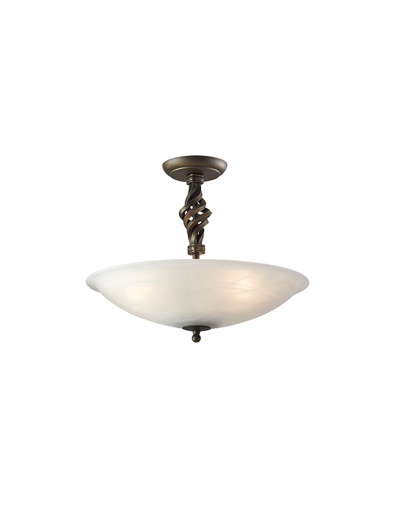Lampy sufitowe retro - Elstead Lighting Interior SUFITOWA PEMBROKE 3x60W E14 PB/SF/A BLK/GOLD - produkt kolory-swiatla.pl 1