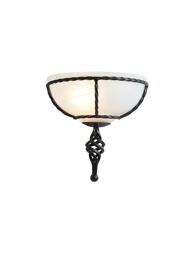 Kinkiety - Elstead Lighting Interior Kinkiet PEMBROKE 1x60W E27 PB/WU BLACK - produkt kolory-swiatla.pl 1