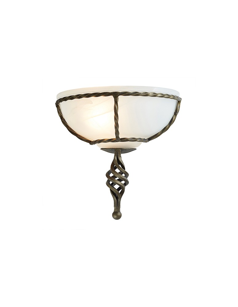Kinkiety - Elstead Lighting Interior Kinkiet PEMBROKE 1x60W E27 PB/WU BLK/GOLD - produkt kolory-swiatla.pl 1