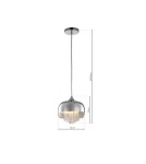 Milagro Lampa Wisząca LUNA 1xE14 LED ML3802 Milagro Lampa Wisząca LUNA 1xE14 LED ML3802