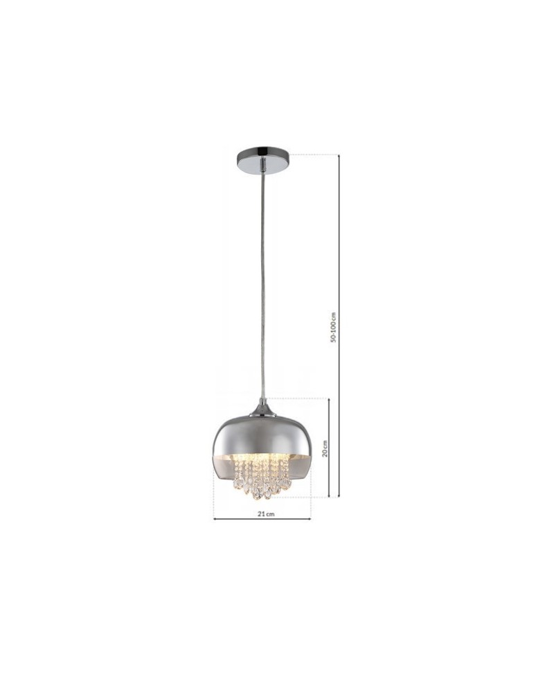 Milagro Lampa Wisząca LUNA 1xE14 LED ML3802 Milagro Lampa Wisząca LUNA 1xE14 LED ML3802