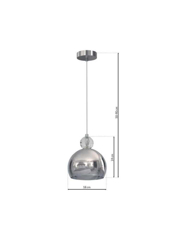 Milagro Lampa Wisząca TOLEDO 1xE27 MLP4244 Milagro Lampa Wisząca TOLEDO 1xE27 MLP4244