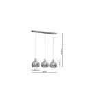 Milagro Lampa Wisząca TOLEDO 3xE27 MLP4245 Milagro Lampa Wisząca TOLEDO 3xE27 MLP4245