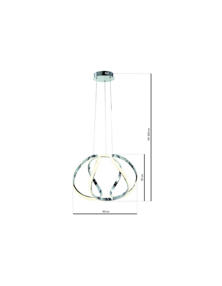 Milagro Lampa Wisząca GLOBE 50W LED ML3808 Milagro Lampa Wisząca GLOBE 50W LED ML3808