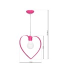 Milagro Lampa wisząca AMORE DARK PINK 1xE27 MLP9956 Milagro Lampa wisząca AMORE DARK PINK 1xE27 MLP9956