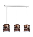 Lampy wiszące dziecięce - Milagro Lampa Wisząca TEDDY BEAR 3xE27 MLP4322 - product 1