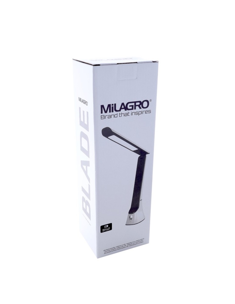 Milagro Lampa Biurkowa BLADE 5W LED Czarna ML4667 Milagro Lampa Biurkowa BLADE 5W LED Czarna ML4667