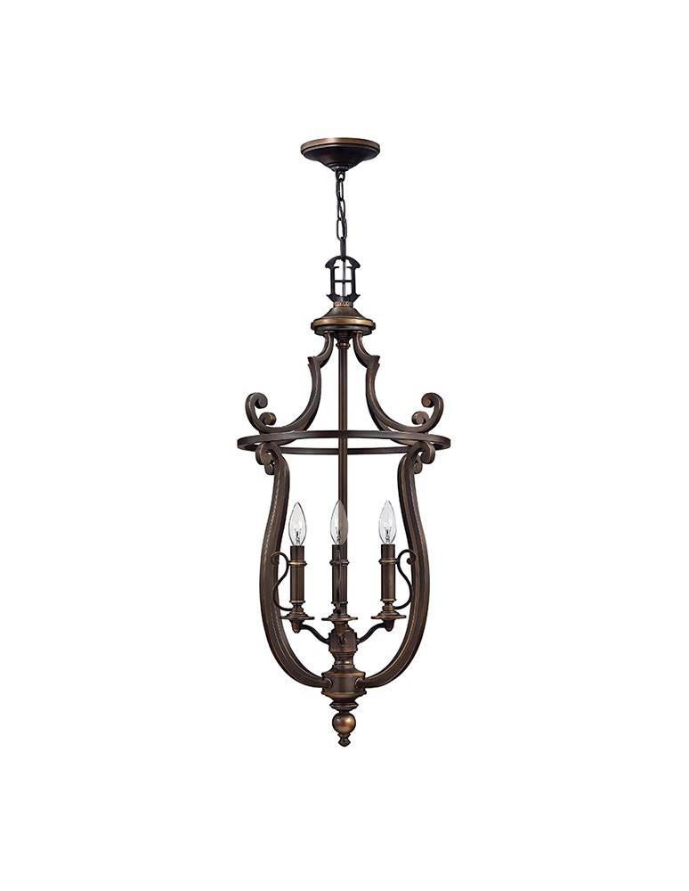 Żyrandole rustykalne - Hinkley PLAYMOUTH 4x60W E14 HK/PLYMOUTH4/P Wisząca - produkt kolory-swiatla.pl 1