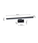 Milagro Kinkiet SHINE BLACK 30cm 7W LED ML4378 Milagro Kinkiet SHINE BLACK 30cm 7W LED ML4378
