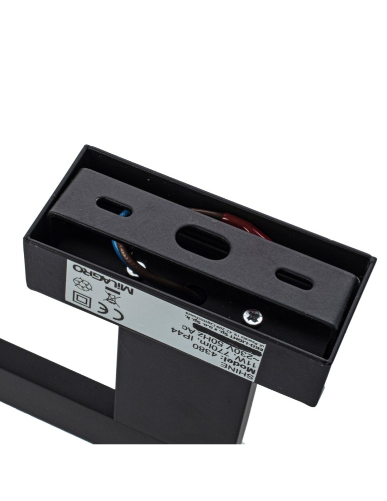 Milagro Kinkiet SHINE BLACK 45cm 11W LED ML4380 Milagro Kinkiet SHINE BLACK 45cm 11W LED ML4380