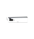 Milagro Kinkiet SHINE BLACK 45cm 11W LED ML4381 Milagro Kinkiet SHINE BLACK 45cm 11W LED ML4381