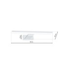 Milagro Kinkiet SHINE WHITE 30cm 7W LED ML3874 Milagro Kinkiet SHINE WHITE 30cm 7W LED ML3874