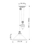Lampy wiszące - Elstead PROVENCE 1x100W E27 PV/P OB Wisząca - produkt 2