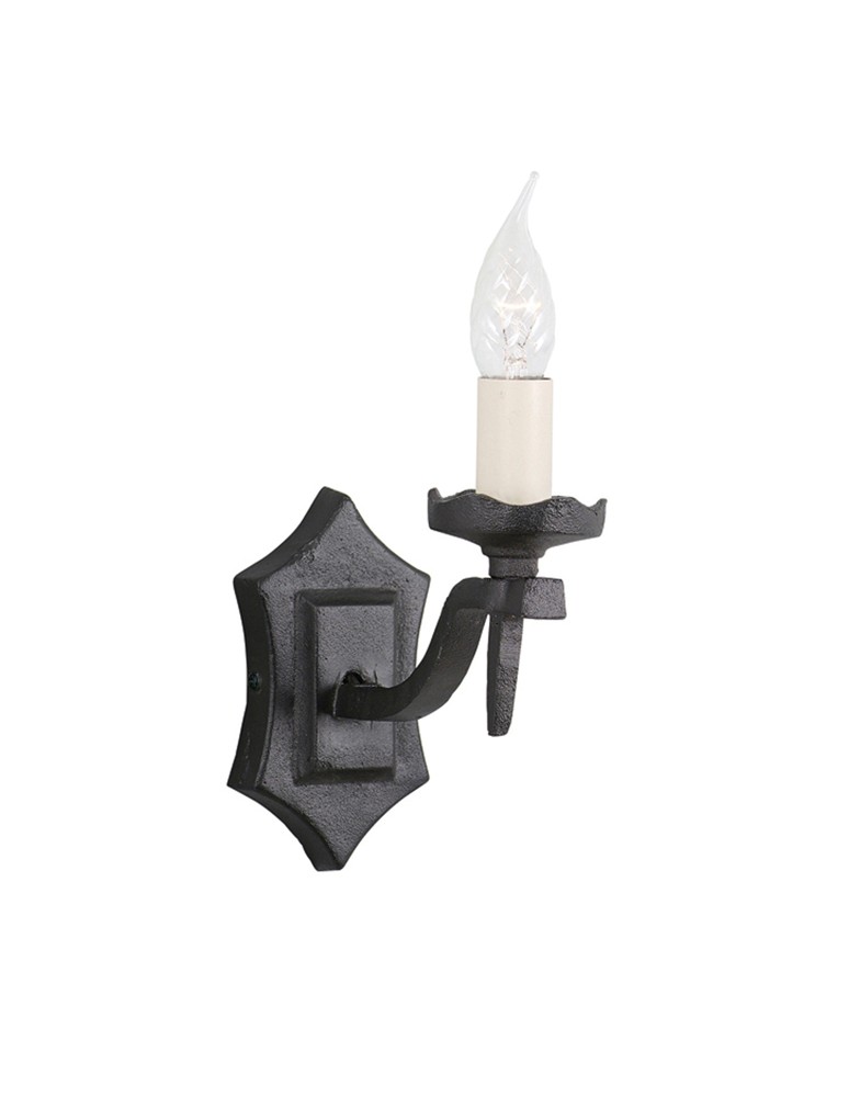 Kinkiety świecznikowe - Elstead Lighting Interior Kinkiet RECTORY 1x60W E14 RY1B BLACK - produkt kolory-swiatla.pl 1