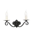 Kinkiety - Elstead Lighting Interior Kinkiet RECTORY 2x60W E14 RY2A BLACK - product 1