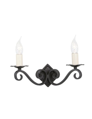 Elstead Lighting Interior Kinkiet RECTORY 2x60W E14 RY2A BLACK