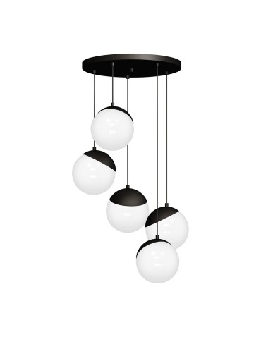 Milagro Lampa wisząca SFERA BLACK 5xE14 MLP8869