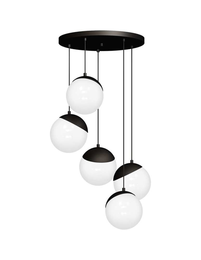 Milagro Lampa wisząca SFERA BLACK 5xE14 MLP8869 Milagro Lampa wisząca SFERA BLACK 5xE14 MLP8869