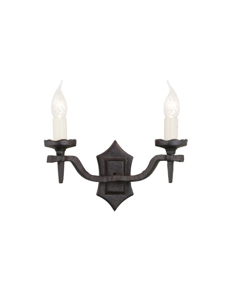 Kinkiety - Elstead Lighting Interior Kinkiet RECTORY 2x60W E14 RY2B BLACK - produkt kolory-swiatla.pl 1