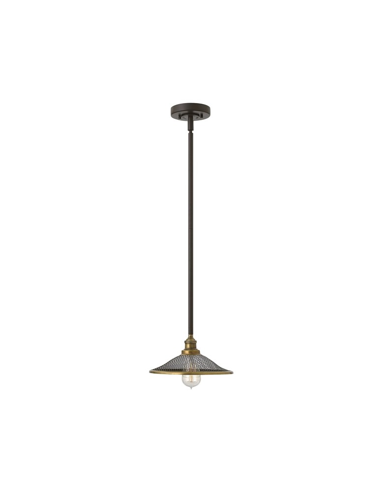 Lampy wiszące - Hinkley RIGBY 1x100W E27 HK/RIGBY/P KZ Wisząca - produkt kolory-swiatla.pl 1