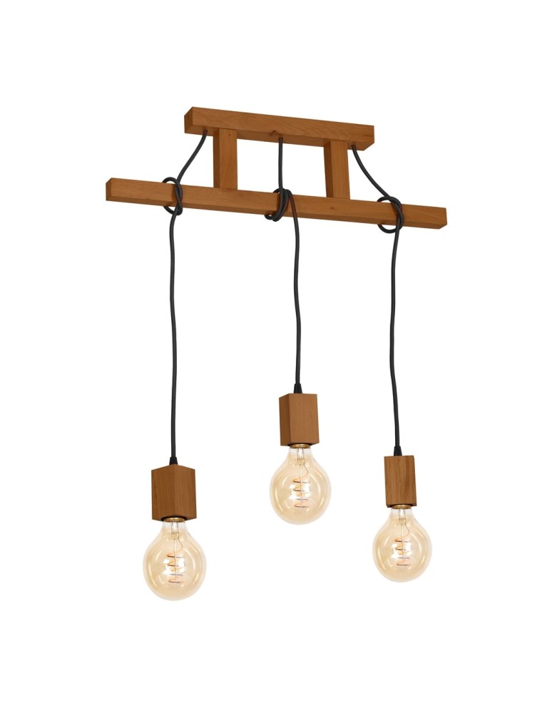Milagro Lampa Wisząca JACK 3xE27 Dąb MLP4357