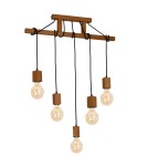 Milagro Lampa Wisząca JACK 5xE27 Dąb MLP4358 Milagro Lampa Wisząca JACK 5xE27 Dąb MLP4358