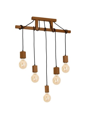 Milagro Lampa Wisząca JACK 5xE27 Dąb MLP4358