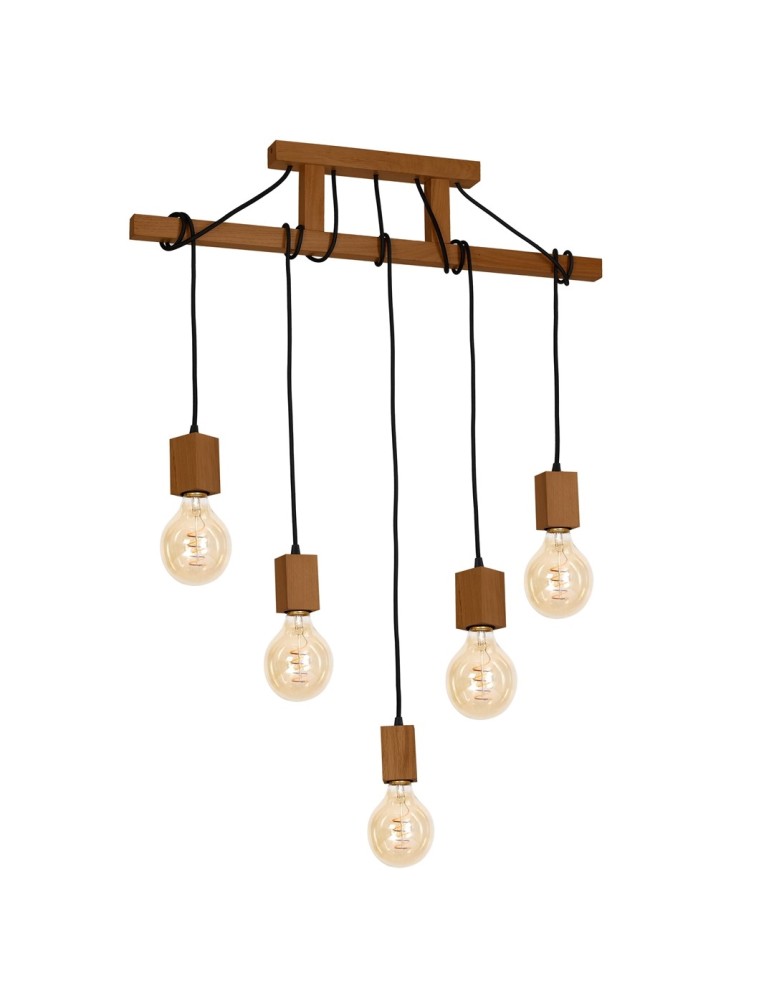 Milagro Lampa Wisząca JACK 5xE27 Dąb MLP4358 Milagro Lampa Wisząca JACK 5xE27 Dąb MLP4358