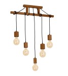 Milagro Lampa Wisząca JACK 5xE27 Dąb MLP4358 Milagro Lampa Wisząca JACK 5xE27 Dąb MLP4358