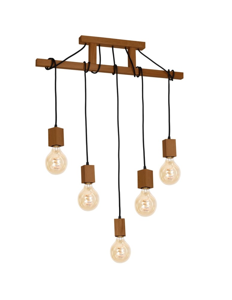 Milagro Lampa Wisząca JACK 5xE27 Dąb MLP4358 Milagro Lampa Wisząca JACK 5xE27 Dąb MLP4358