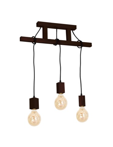 Milagro Lampa Wisząca JACK 3xE27 Orzech MLP4360