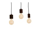 Milagro Lampa Wisząca JACK 3xE27 Orzech MLP4360 Milagro Lampa Wisząca JACK 3xE27 Orzech MLP4360