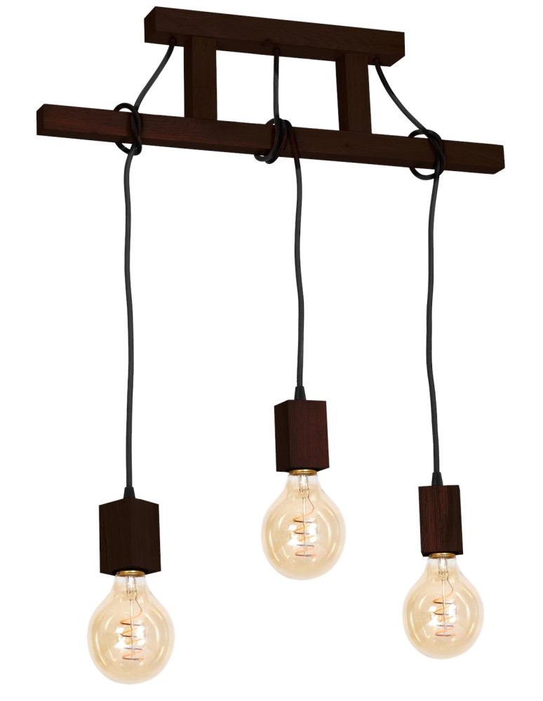 Milagro Lampa Wisząca JACK 3xE27 Orzech MLP4360 Milagro Lampa Wisząca JACK 3xE27 Orzech MLP4360
