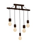 Milagro Lampa Wisząca JACK 5xE27 Orzech MLP4361 Milagro Lampa Wisząca JACK 5xE27 Orzech MLP4361