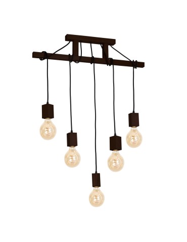 Milagro Lampa Wisząca JACK 5xE27 Orzech MLP4361