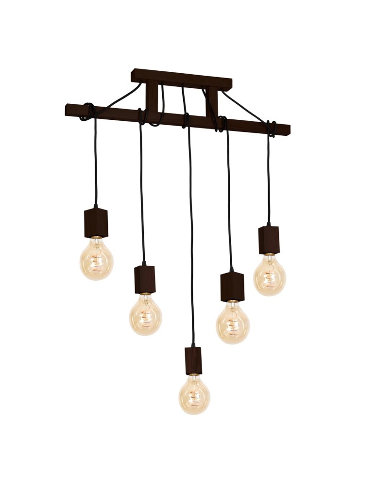 Milagro Lampa Wisząca JACK 5xE27 Orzech MLP4361 Milagro Lampa Wisząca JACK 5xE27 Orzech MLP4361